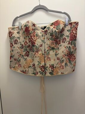 SHEIN Soleia Plus Size Floral Bustier | Retro Corset Top Size 2X